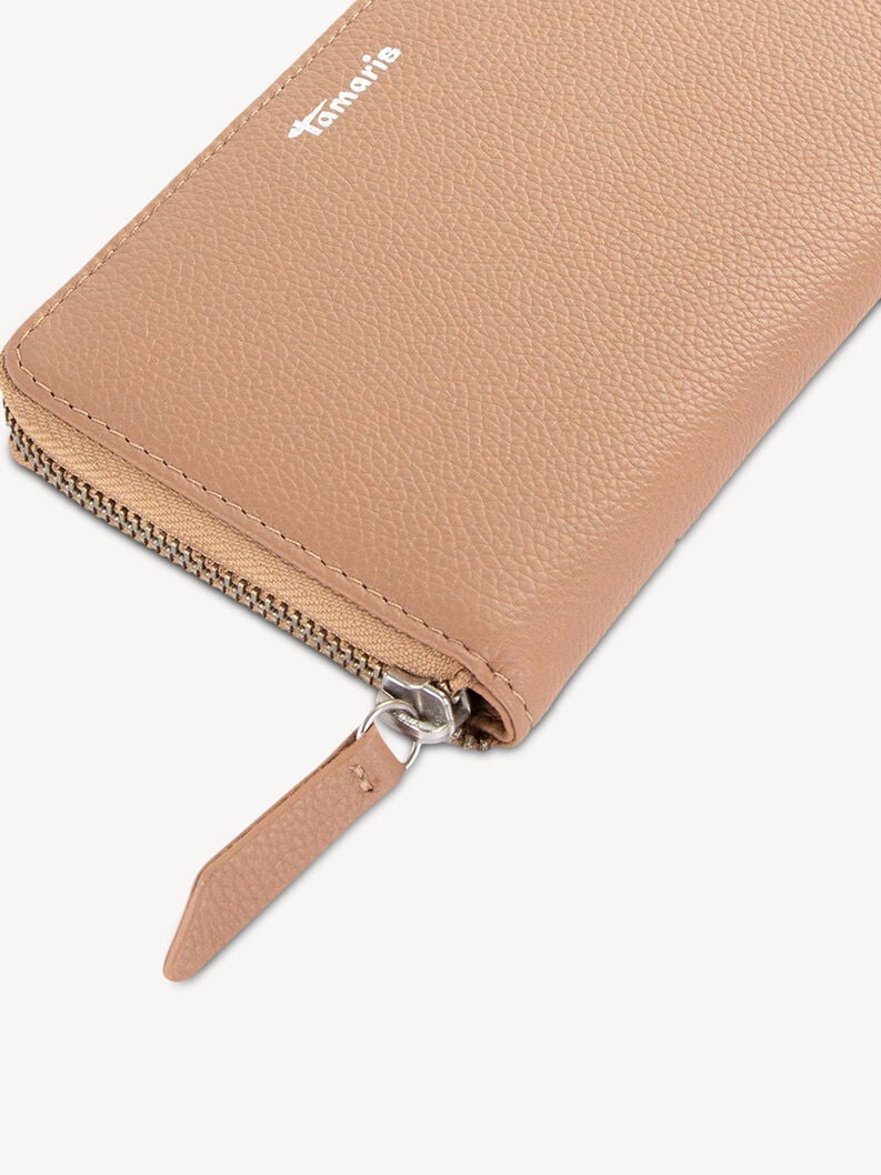 portafoglio in pelle - beige 50013-920 compra tamaris borse zaini online