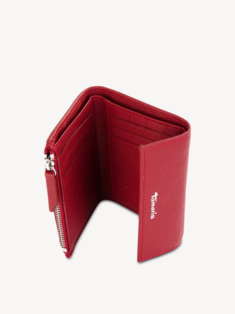 portafoglio in pelle - rosso 50016-600 compra tamaris borse zaini online
