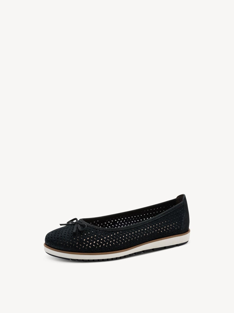 ballerina in pelle - blu 1-22121-42-805 compra tamaris ballerine online