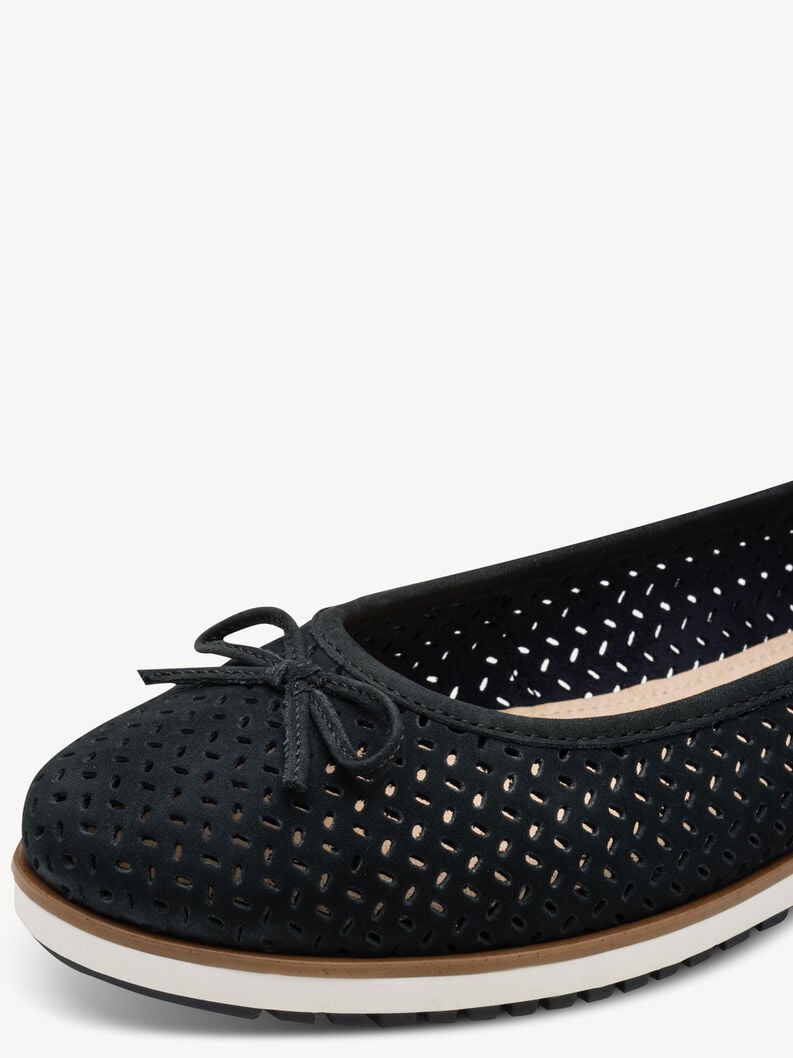 ballerina in pelle - blu 1-22121-42-805 compra tamaris ballerine online