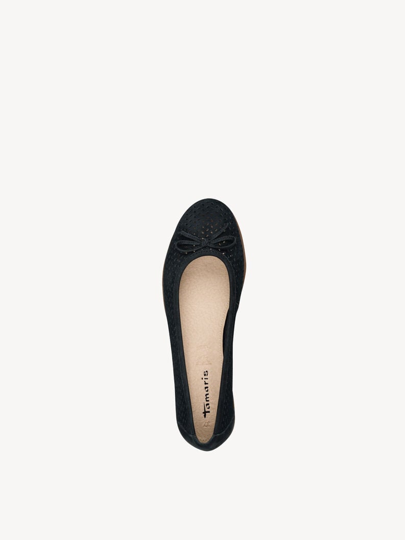 ballerina in pelle - blu 1-22121-42-805 compra tamaris ballerine online