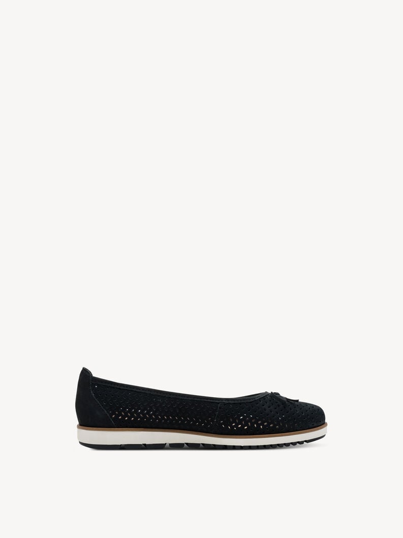 ballerina in pelle - blu 1-22121-42-805 compra tamaris ballerine online