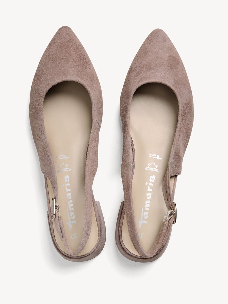 imbracatura di cuoio pompe - beige 1-29401-44-341 compra tamaris sling pompe online
