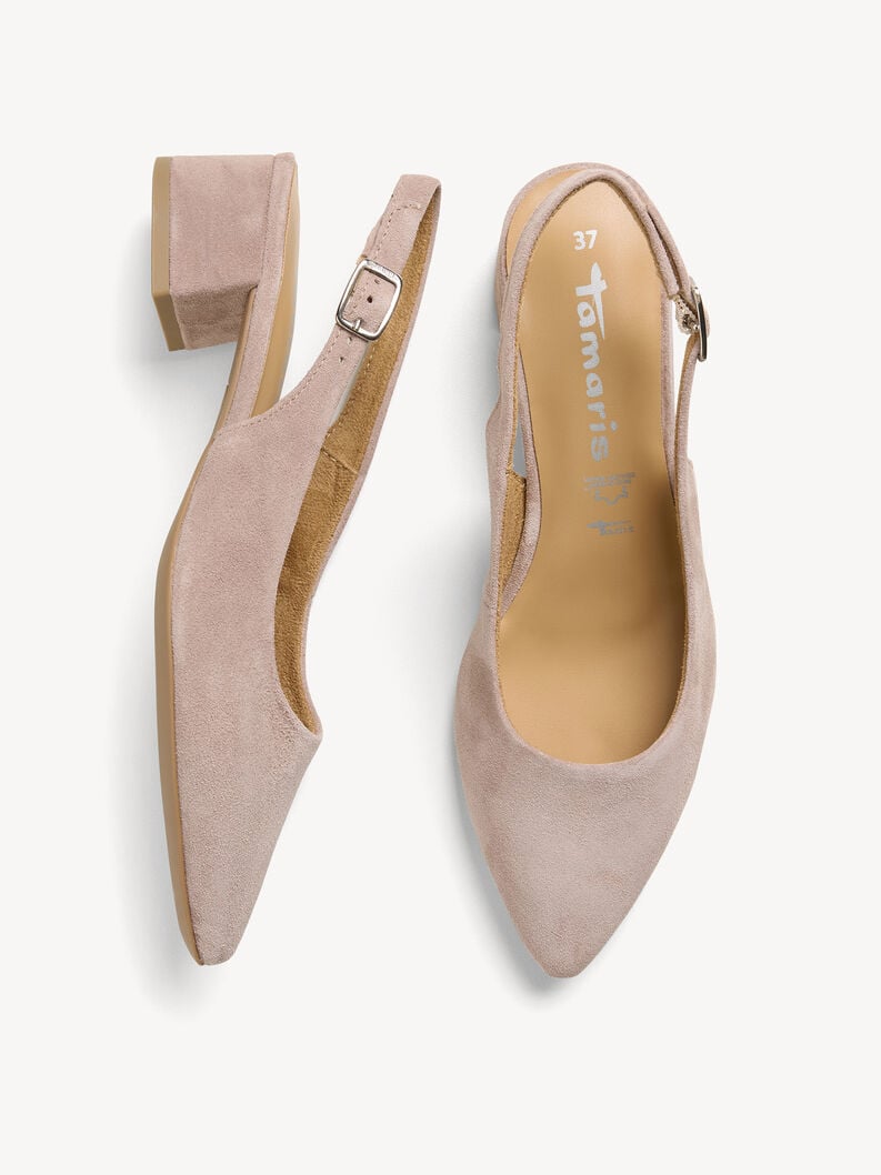 imbracatura di cuoio pompe - beige 1-29500-42-341 compra tamaris sling pompe online