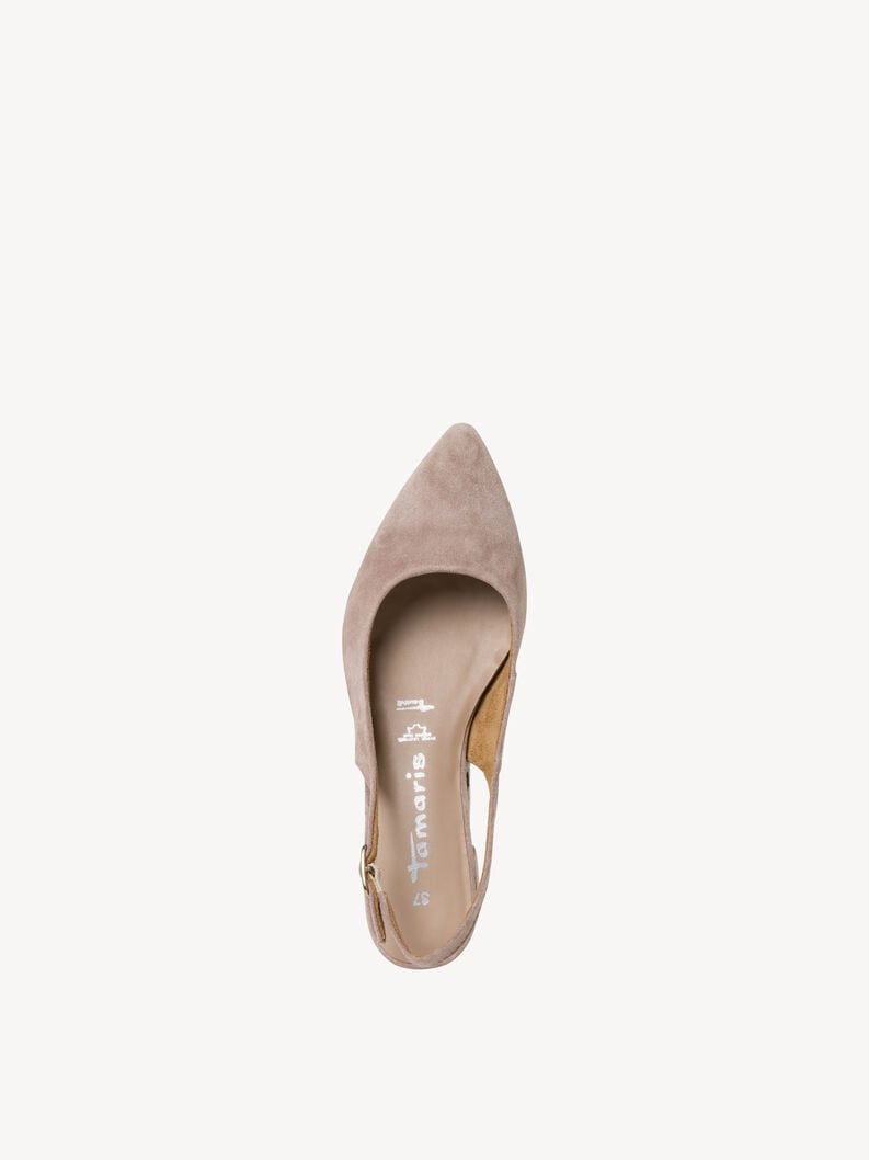 imbracatura di cuoio pompe - beige 1-29500-42-341 compra tamaris sling pompe online