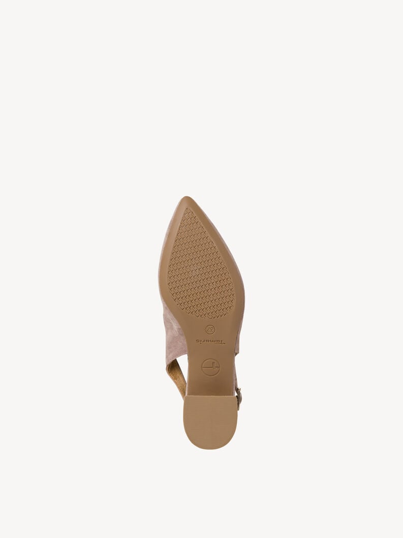 imbracatura di cuoio pompe - beige 1-29500-42-341 compra tamaris sling pompe online