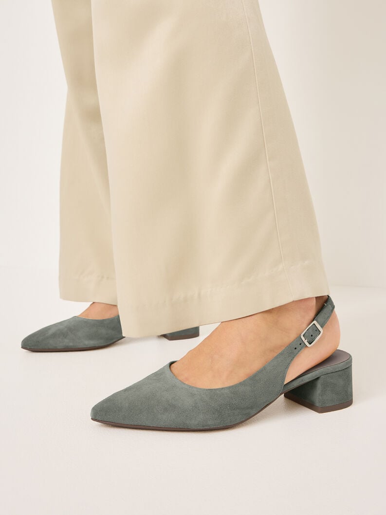 imbracatura di cuoio pompe - verde 1-29500-42-771 compra tamaris sling pompe online