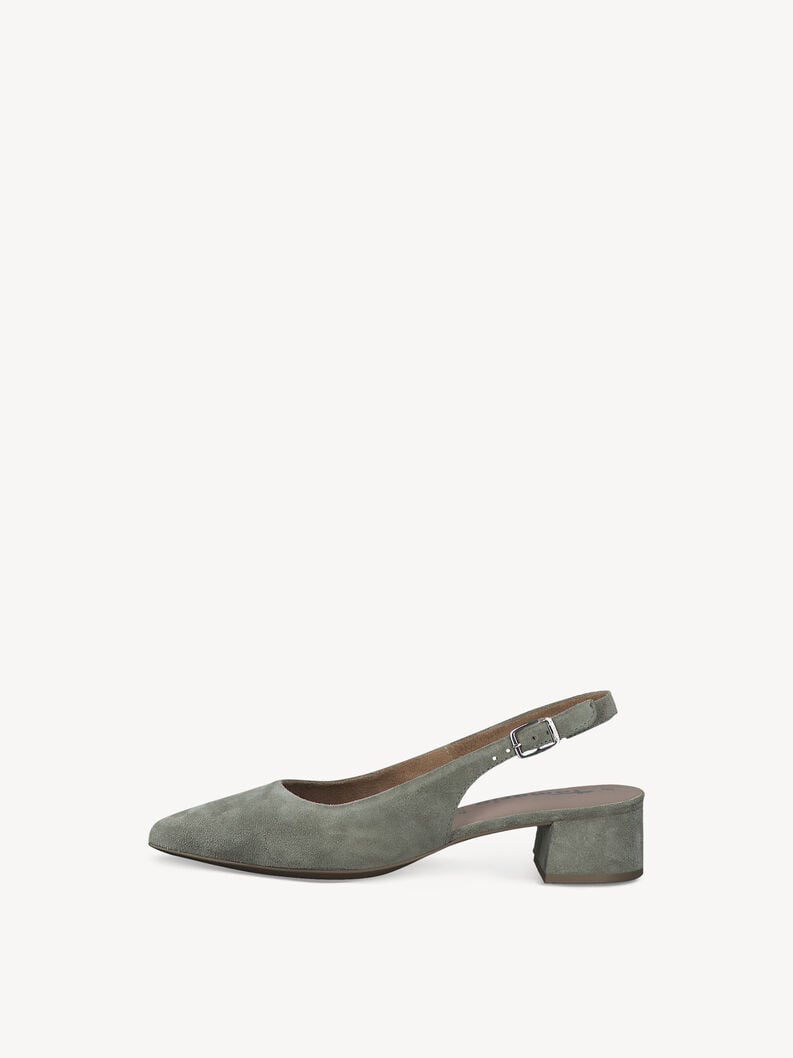 imbracatura di cuoio pompe - verde 1-29500-42-771 compra tamaris sling pompe online