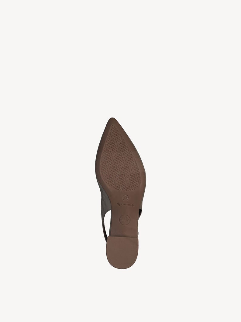 imbracatura di cuoio pompe - verde 1-29500-42-771 compra tamaris sling pompe online