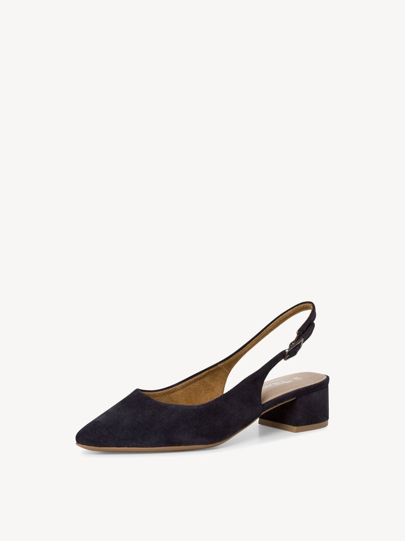 imbracatura di cuoio pompe - blu 1-29500-42-805 compra tamaris sling pompe online