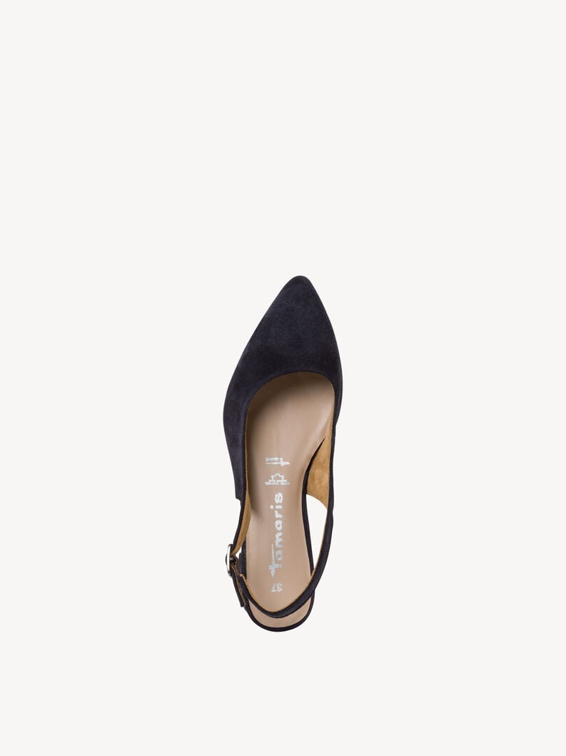 imbracatura di cuoio pompe - blu 1-29500-42-805 compra tamaris sling pompe online