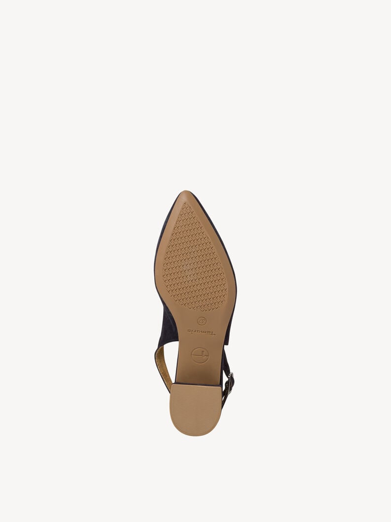 imbracatura di cuoio pompe - blu 1-29500-42-805 compra tamaris sling pompe online