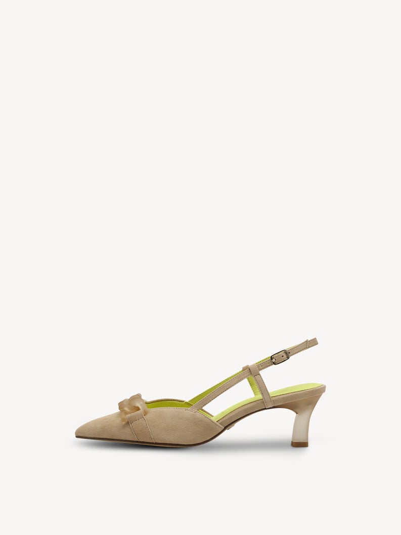 imbracatura di cuoio pompe - beige 1-29635-44-445 compra tamaris sling pompe online