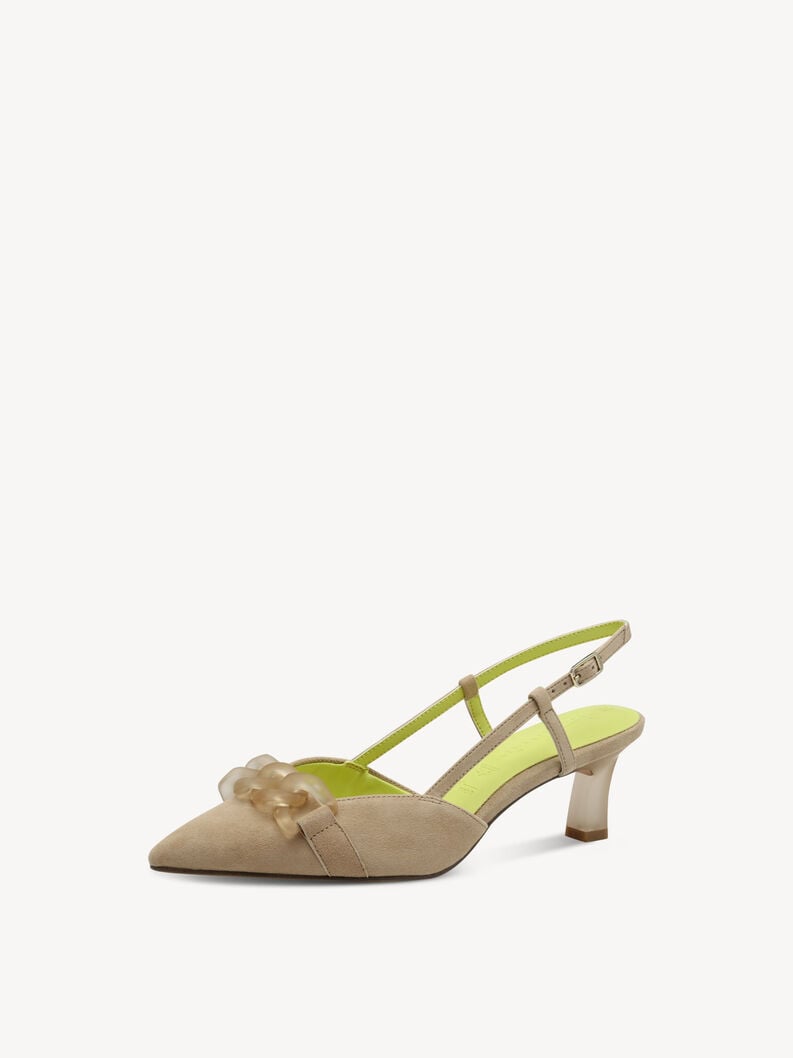 imbracatura di cuoio pompe - beige 1-29635-44-445 compra tamaris sling pompe online