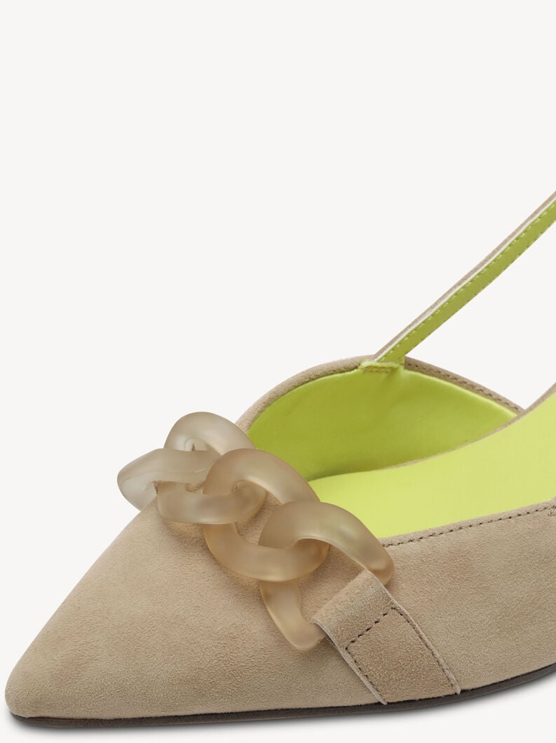 imbracatura di cuoio pompe - beige 1-29635-44-445 compra tamaris sling pompe online