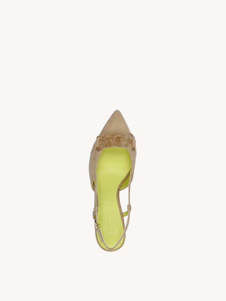 imbracatura di cuoio pompe - beige 1-29635-44-445 compra tamaris sling pompe online