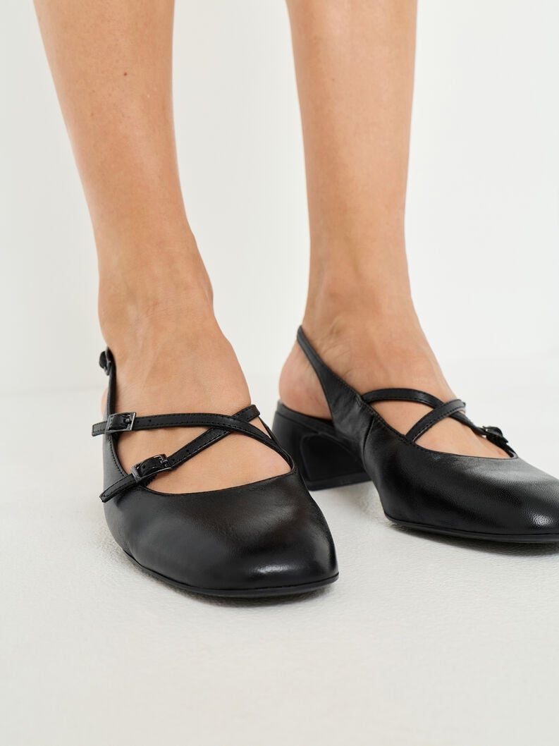 imbracatura di cuoio pompe - nero 1-29662-45-003 compra tamaris sling pompe online