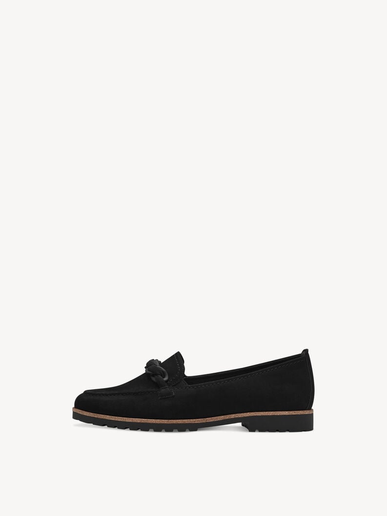 cuoio di pattino - nero 1-24200-42-001 compra tamaris scarpe basse pantofole online