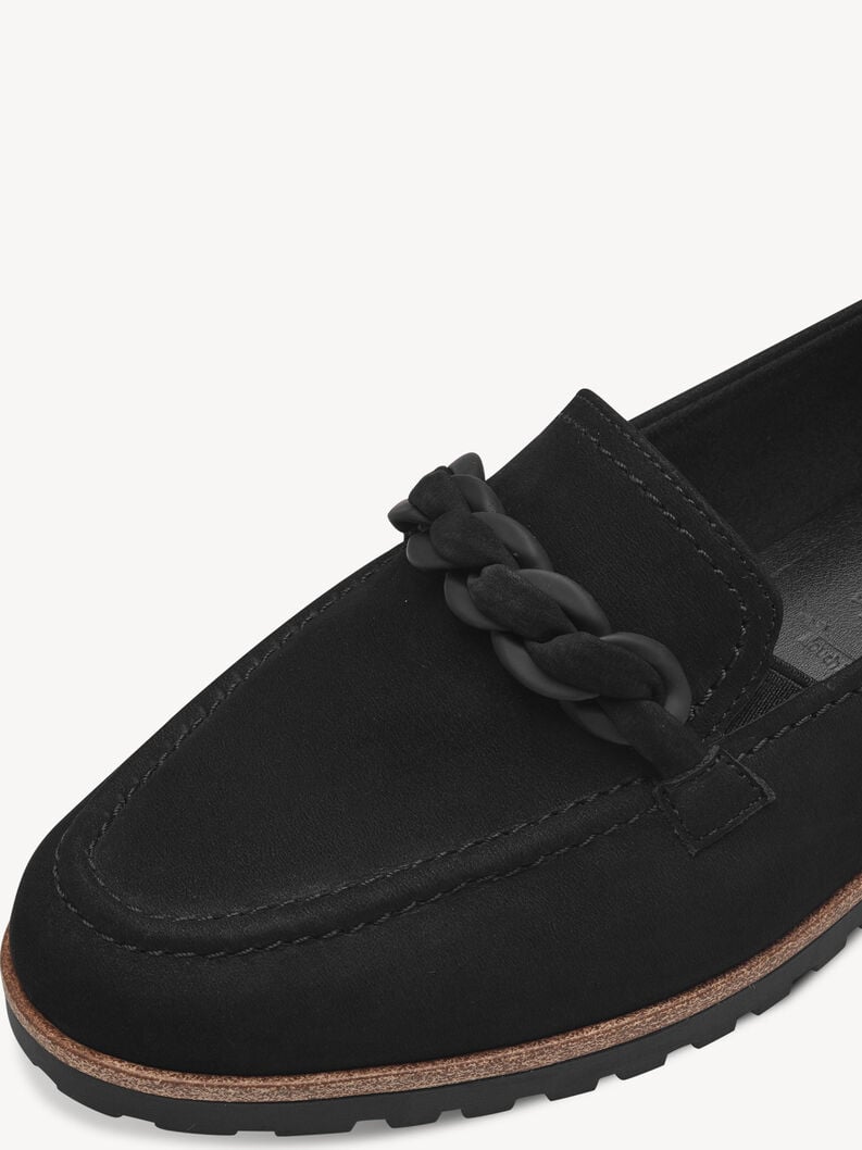 cuoio di pattino - nero 1-24200-42-001 compra tamaris scarpe basse pantofole online