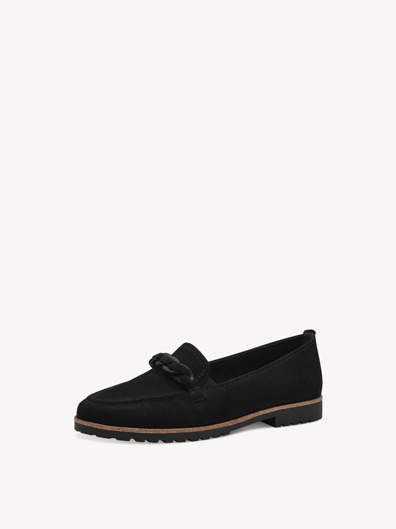 cuoio di pattino - nero 1-24200-42-001 compra tamaris scarpe basse pantofole online