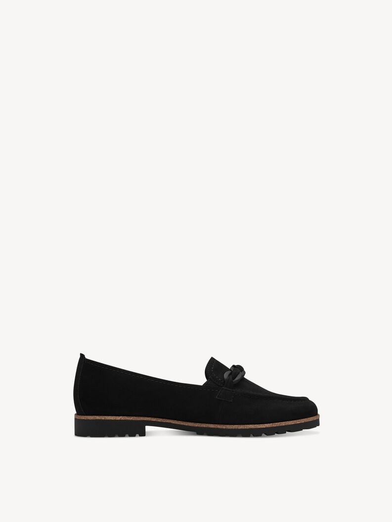 cuoio di pattino - nero 1-24200-42-001 compra tamaris scarpe basse pantofole online