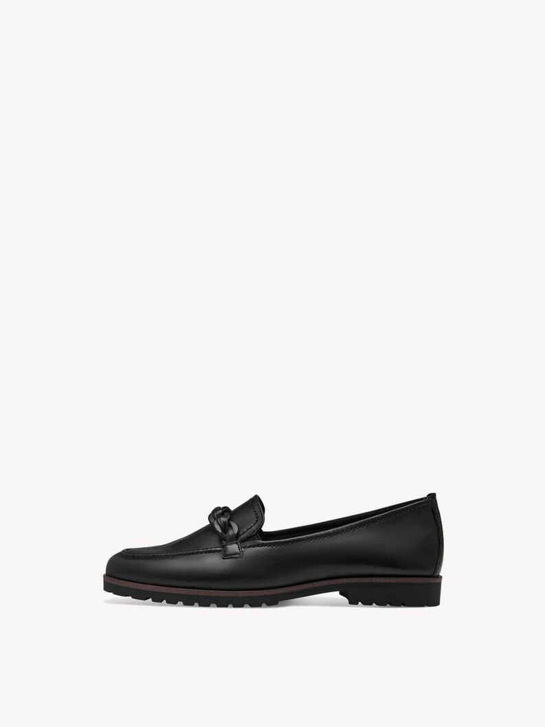 cuoio di pattino - nero 1-24200-42-003 compra tamaris scarpe basse pantofole online