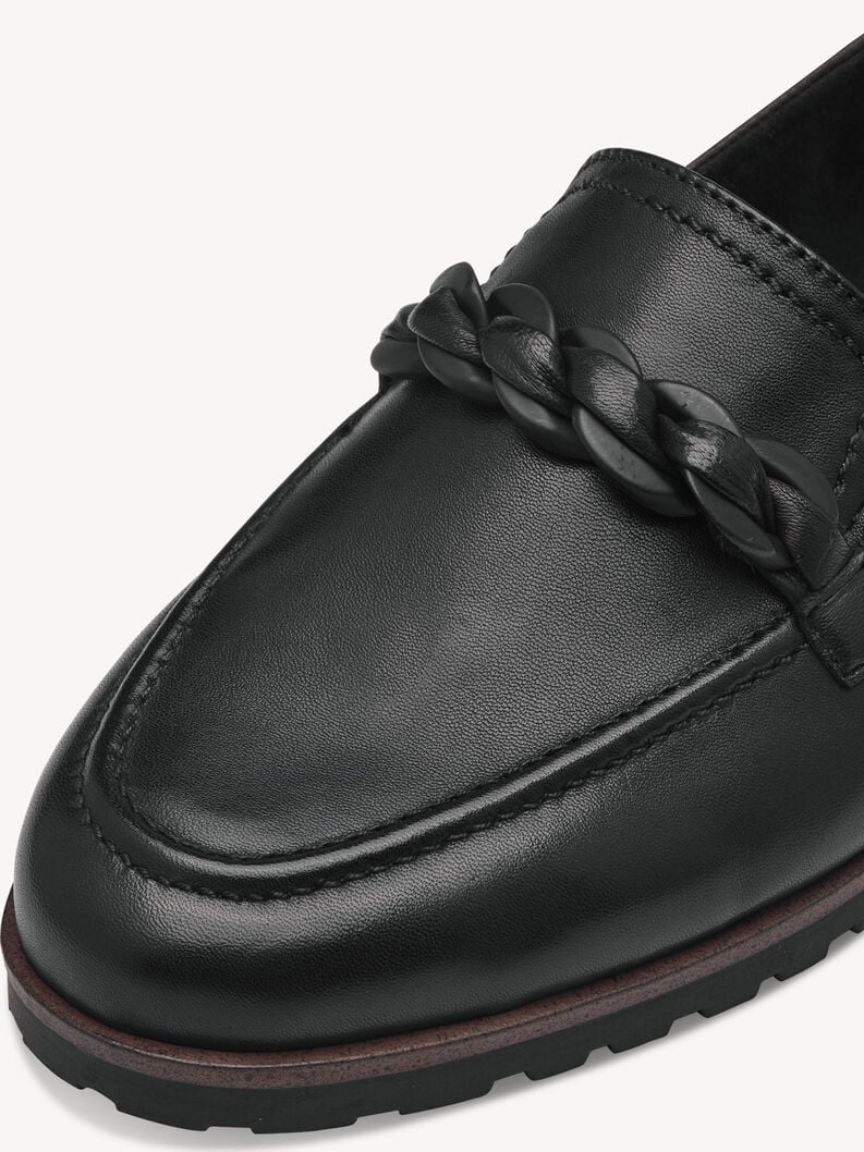 cuoio di pattino - nero 1-24200-42-003 compra tamaris scarpe basse pantofole online