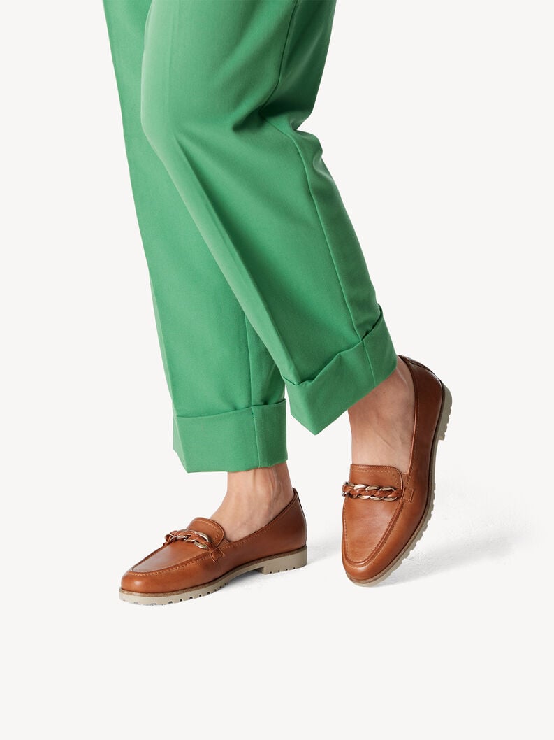 cuoio di pattino - marrone 1-24200-42-348 compra tamaris scarpe basse pantofole online