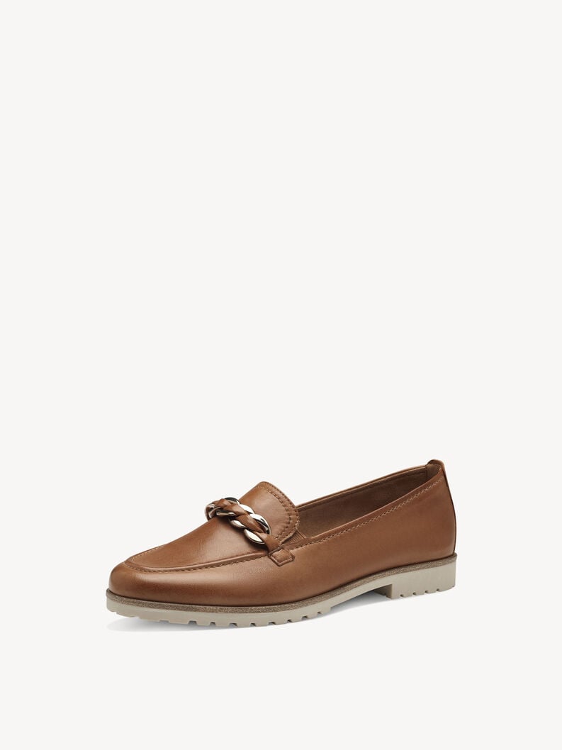 cuoio di pattino - marrone 1-24200-42-348 compra tamaris scarpe basse pantofole online