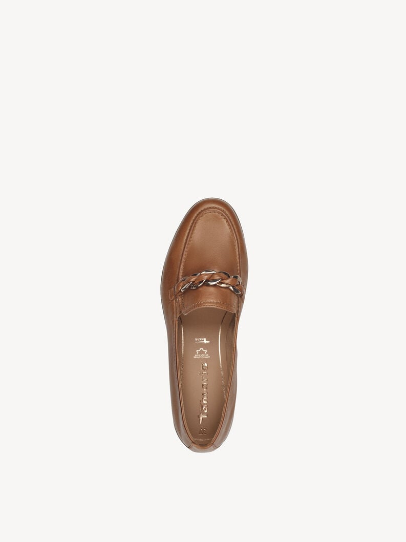 cuoio di pattino - marrone 1-24200-42-348 compra tamaris scarpe basse pantofole online