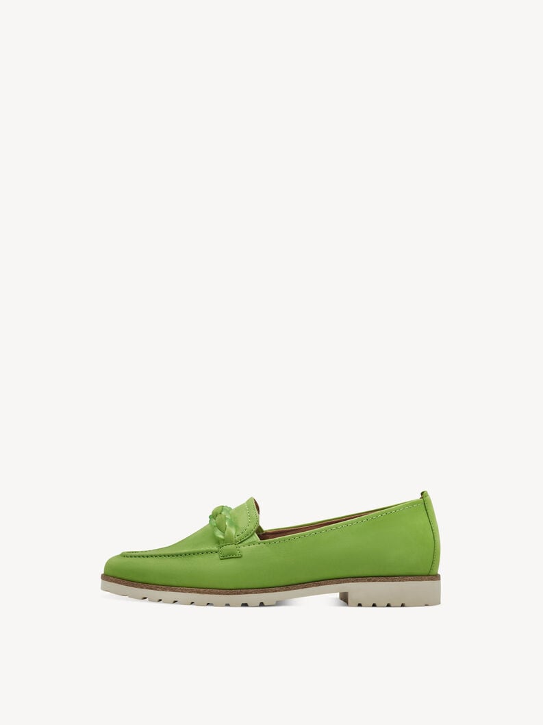cuoio di pattino - verde 1-24200-42-718 compra tamaris scarpe basse pantofole online
