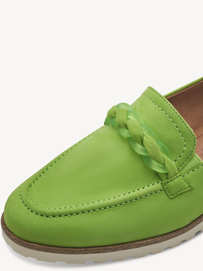cuoio di pattino - verde 1-24200-42-718 compra tamaris scarpe basse pantofole online