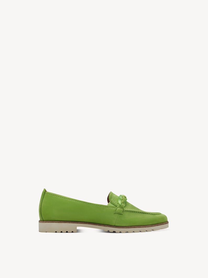 cuoio di pattino - verde 1-24200-42-718 compra tamaris scarpe basse pantofole online