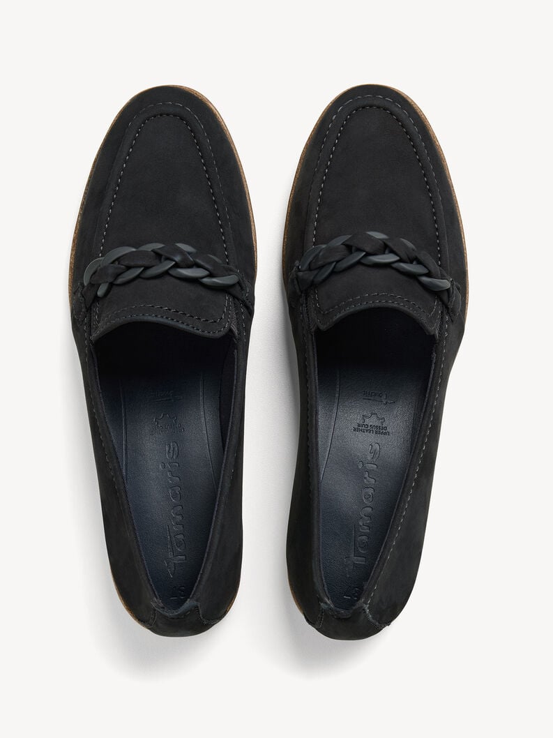cuoio di pattino - blu 1-24200-42-805 compra tamaris scarpe basse pantofole online