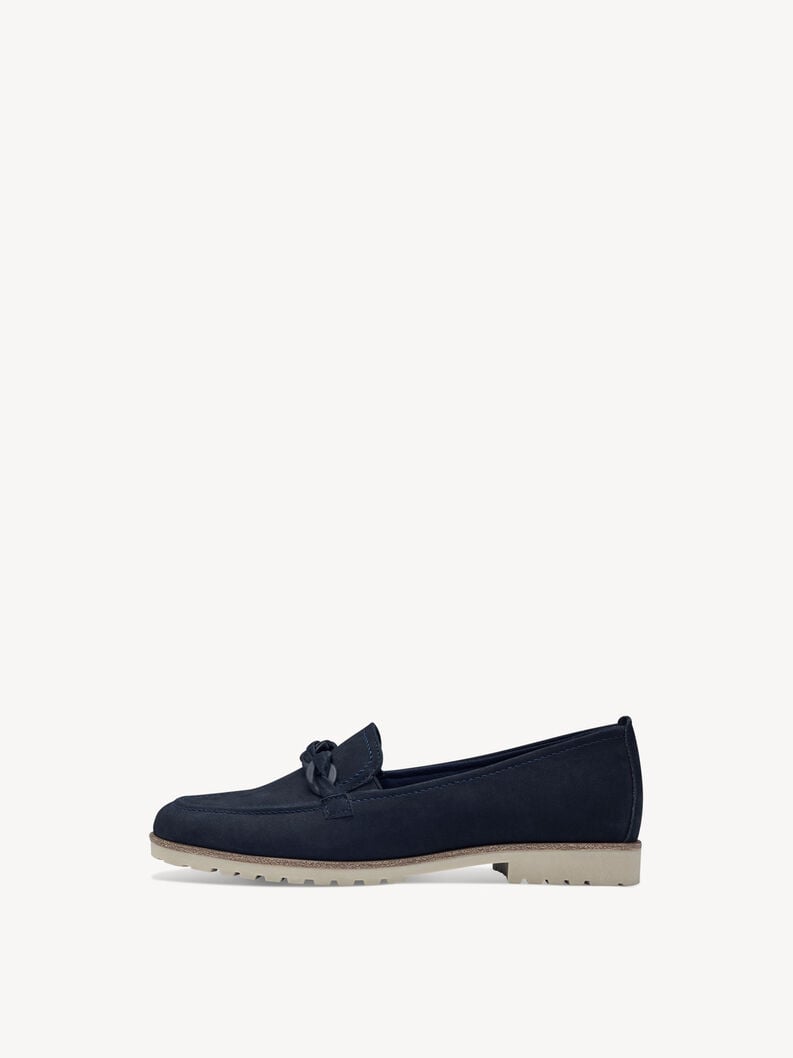 cuoio di pattino - blu 1-24200-42-805 compra tamaris scarpe basse pantofole online