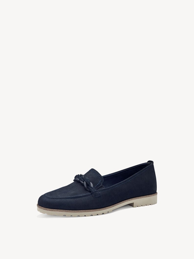 cuoio di pattino - blu 1-24200-42-805 compra tamaris scarpe basse pantofole online