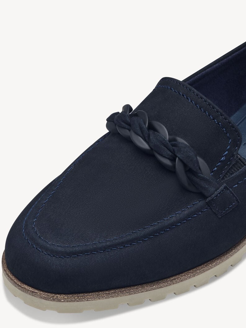 cuoio di pattino - blu 1-24200-42-805 compra tamaris scarpe basse pantofole online