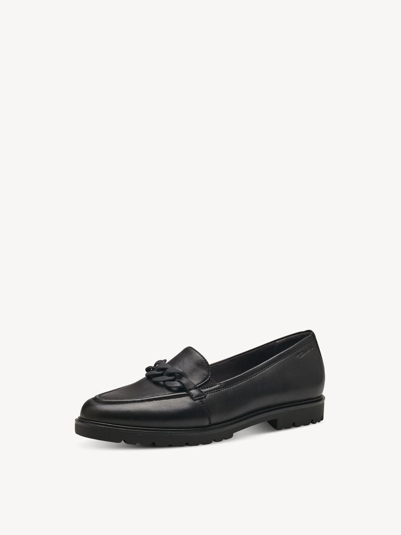 cuoio di pattino - nero 1-24201-41-003 compra tamaris scarpe basse pantofole online