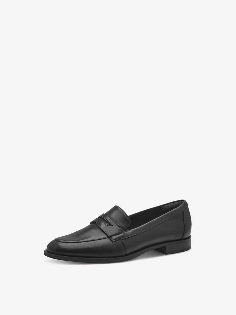 cuoio di pattino - nero 1-24202-44-001 compra tamaris scarpe basse pantofole online