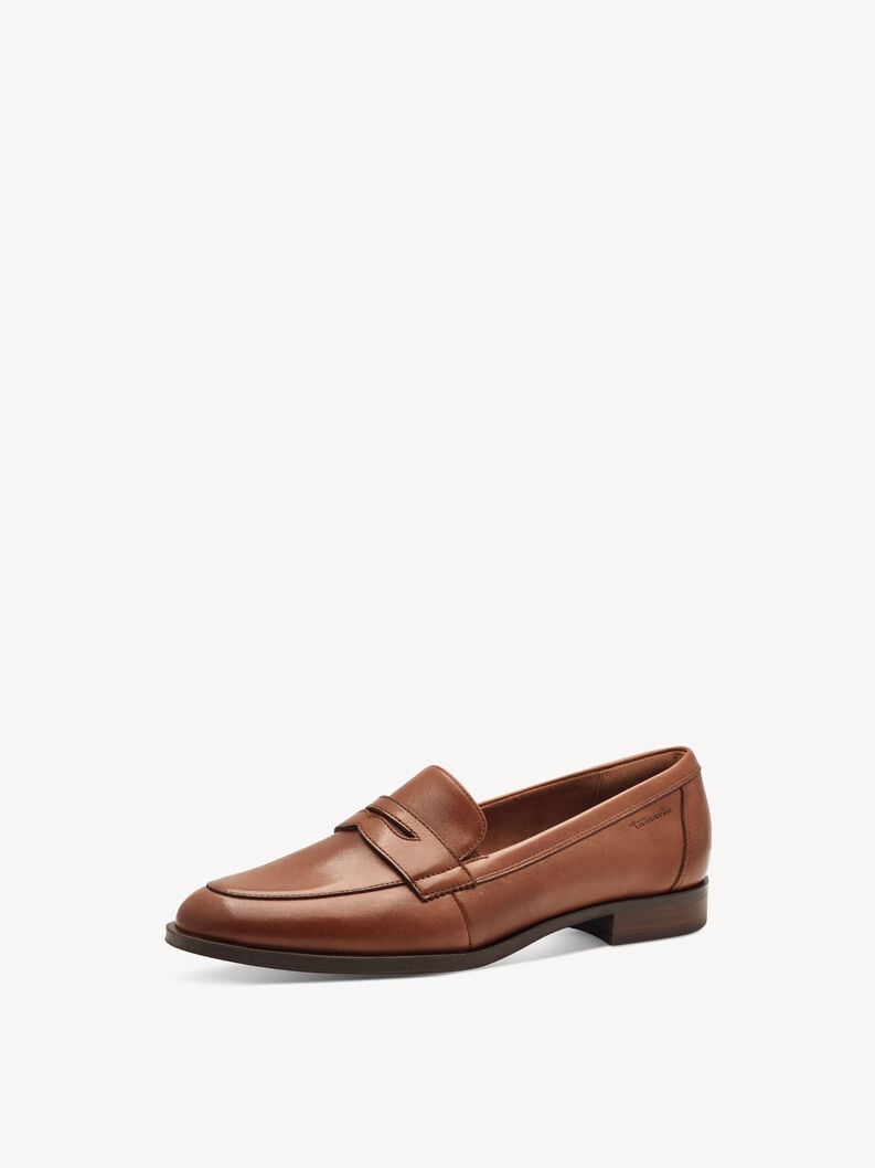 cuoio di pattino - marrone 1-24202-44-305 compra tamaris scarpe basse pantofole online