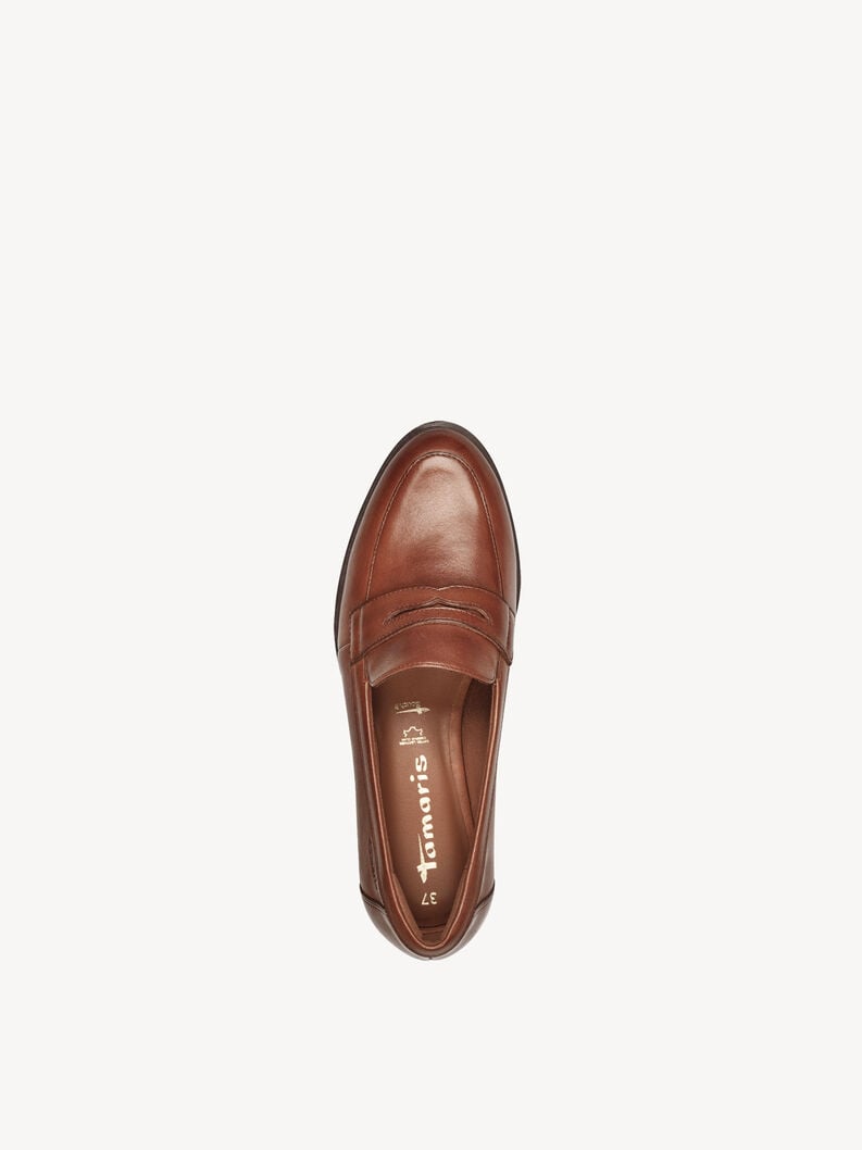 cuoio di pattino - marrone 1-24202-44-305 compra tamaris scarpe basse pantofole online