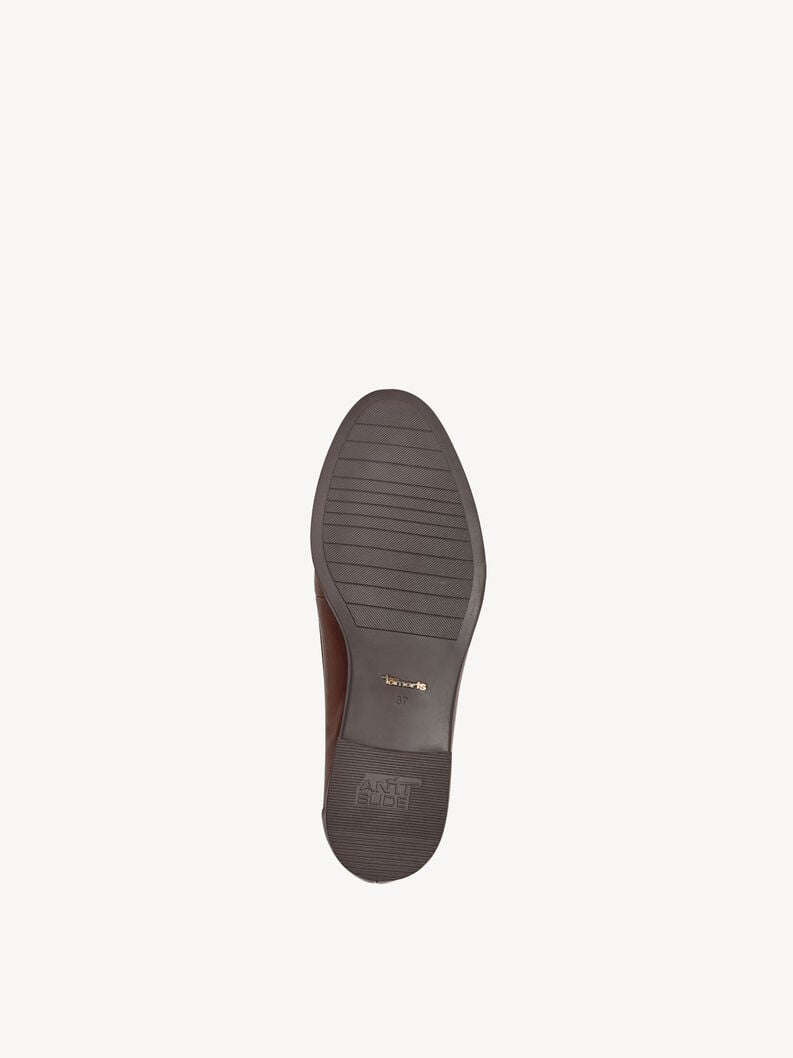 cuoio di pattino - marrone 1-24202-44-305 compra tamaris scarpe basse pantofole online