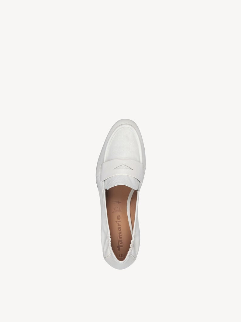 cuoio di pattino bianco 1-24210-42-100 compra tamaris scarpe basse pantofole online