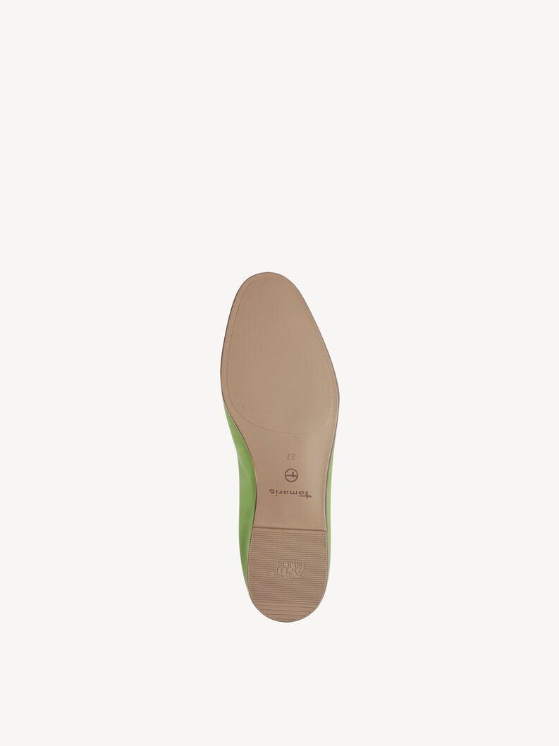 cuoio di pattino - verde 1-24210-42-718 compra tamaris scarpe basse pantofole online