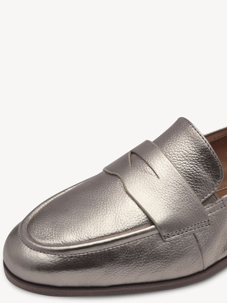 cuoio di pattino - oro 1-24210-42-933 compra tamaris scarpe basse pantofole online