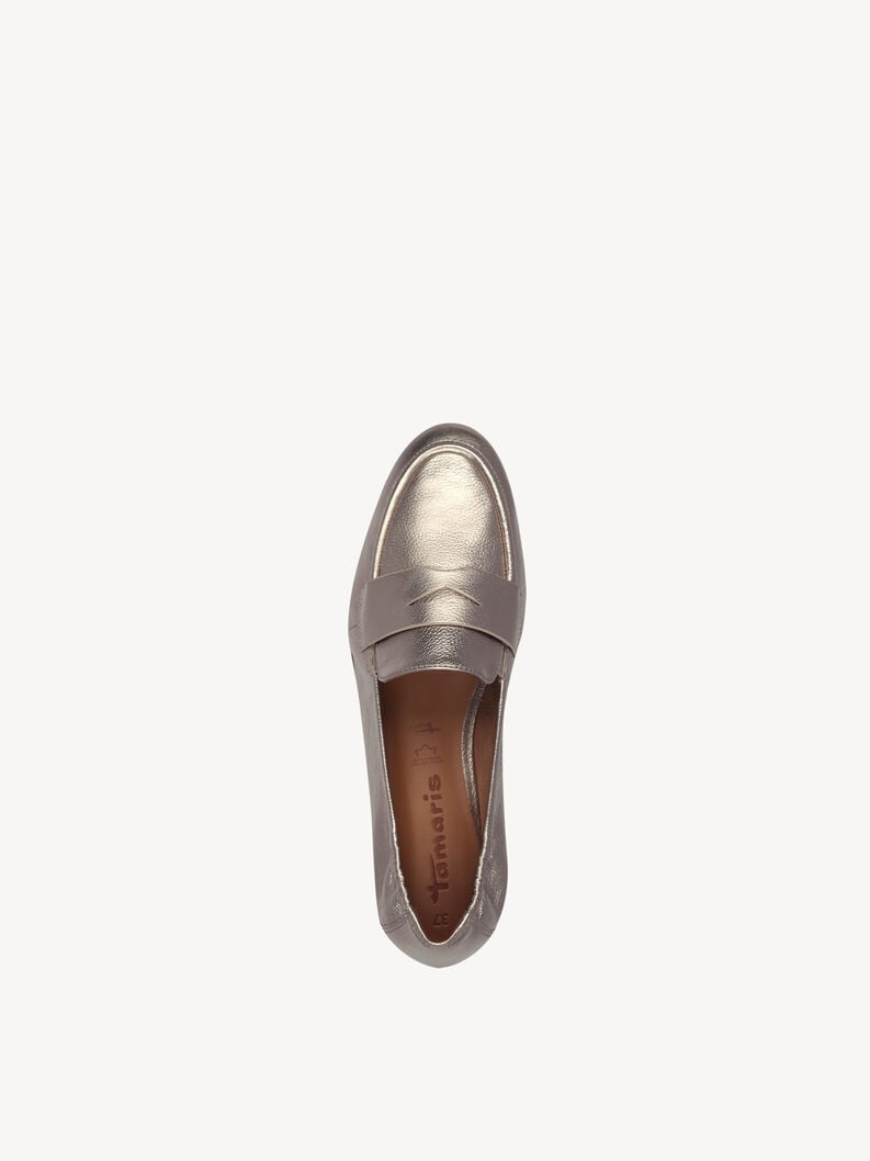 cuoio di pattino - oro 1-24210-42-933 compra tamaris scarpe basse pantofole online