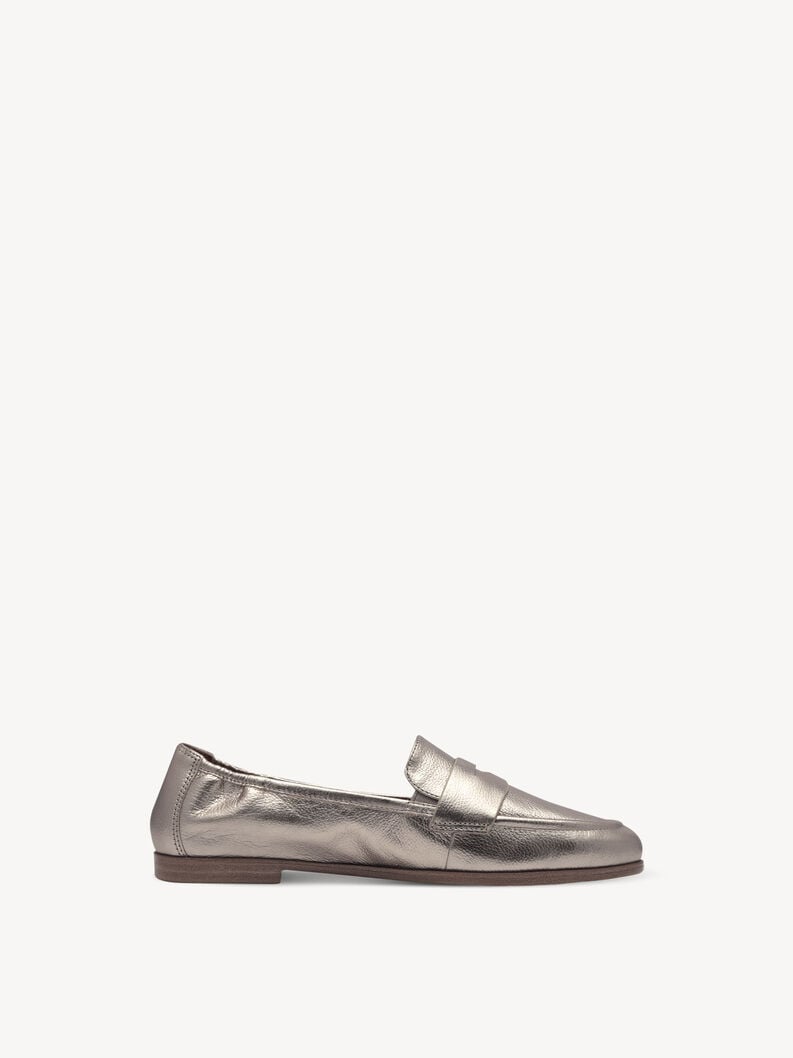 cuoio di pattino - oro 1-24210-42-933 compra tamaris scarpe basse pantofole online