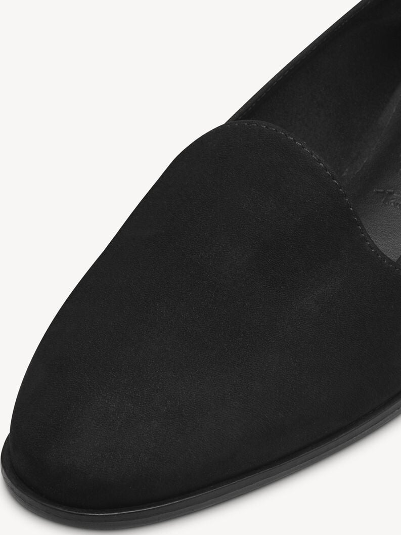 cuoio di pattino - nero 1-24212-42-001 compra tamaris scarpe basse pantofole online