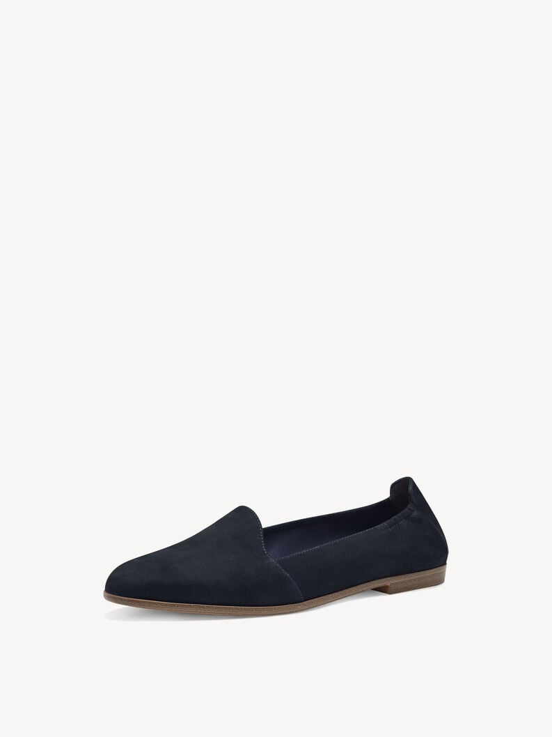 cuoio di pattino - blu 1-24212-42-805 compra tamaris scarpe basse pantofole online