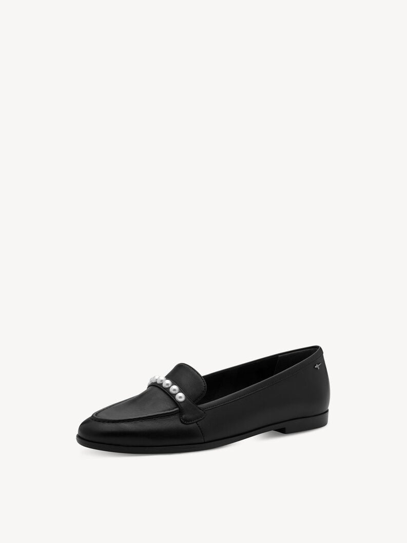cuoio di pattino - nero 1-24220-44-003 compra tamaris scarpe basse pantofole online